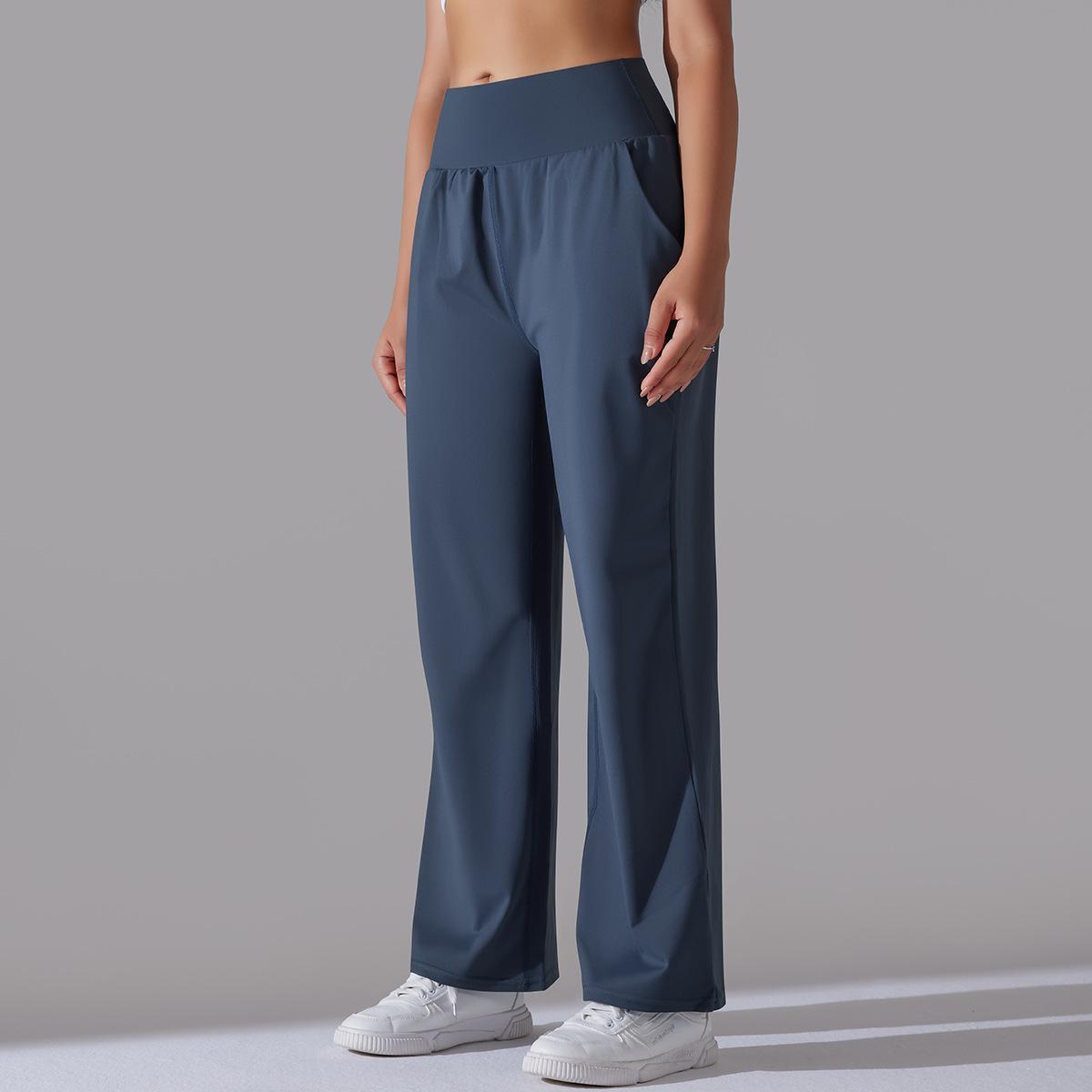 High-waisted Yoga Sports Wide-leg Pants 6639