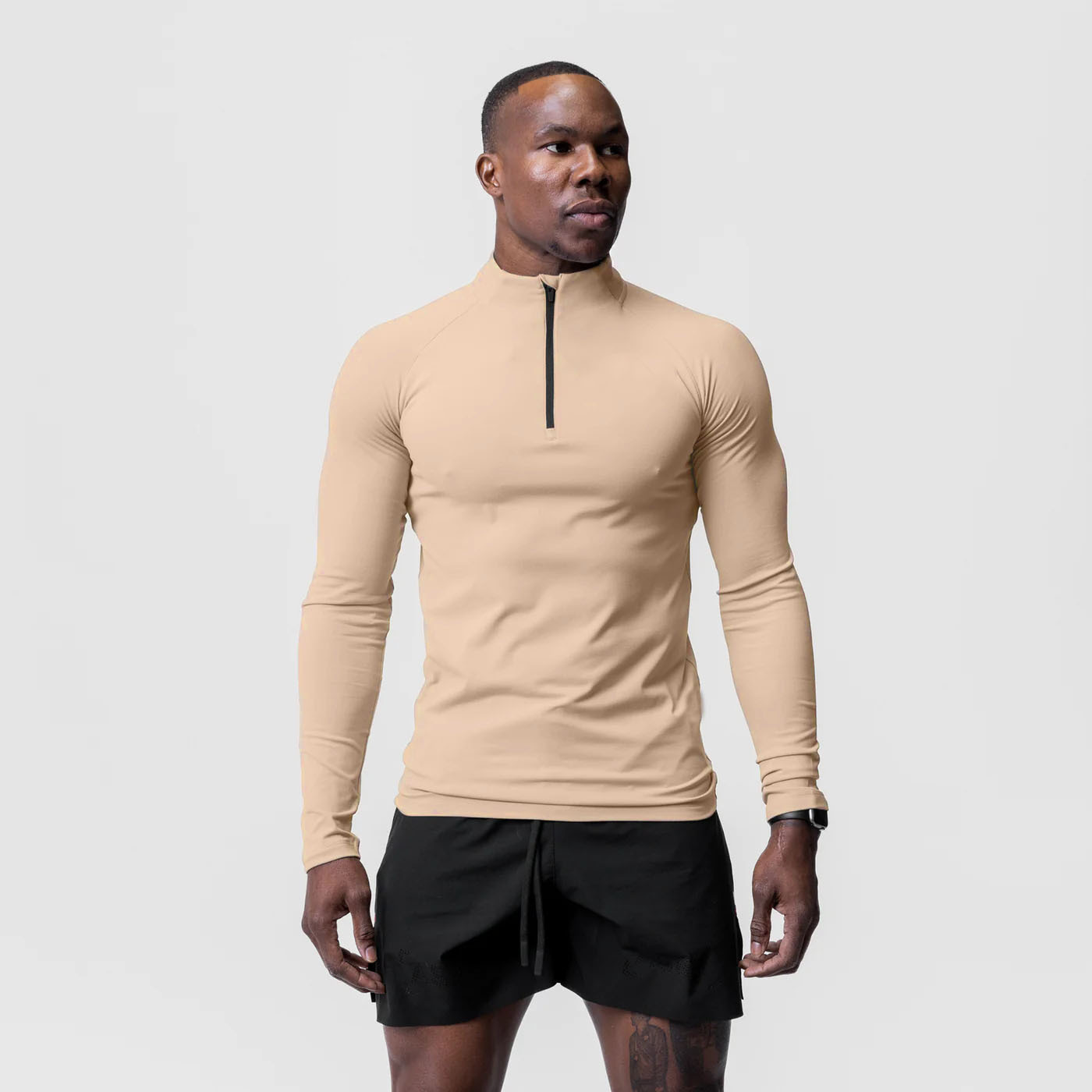 Men's Compression Long-Sleeve Shirt with Zipper LMCX01
