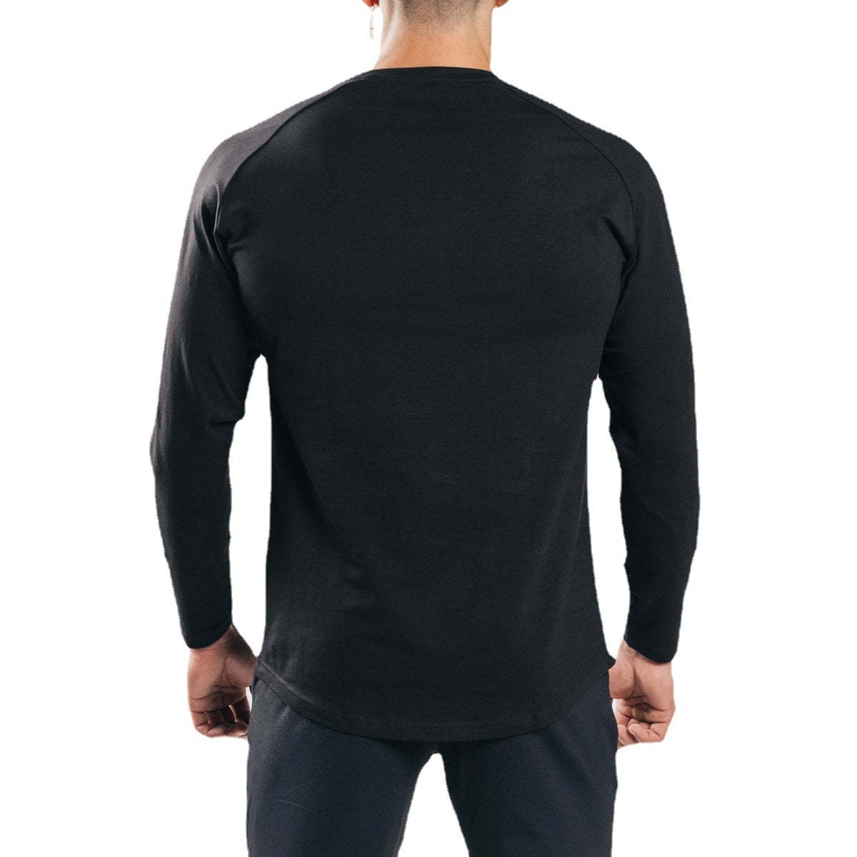 Men's Stretchy Cotton Long Sleeve T-Shirt CX905