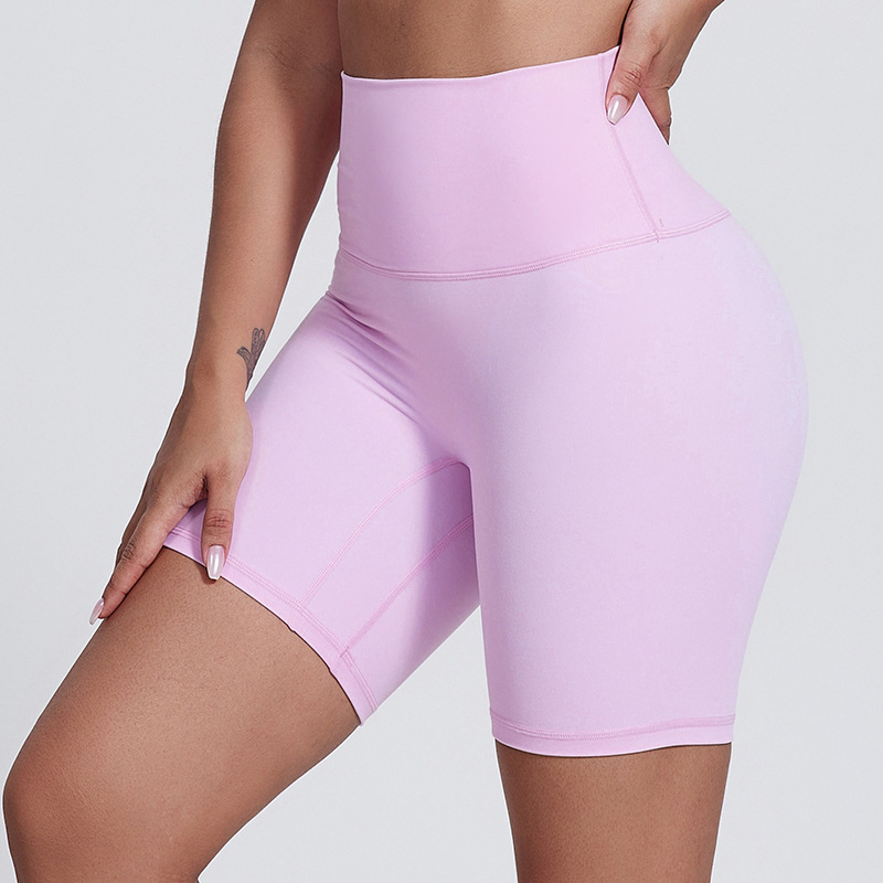 High-waisted Three-quarter Pants Seamless Slimming Fitness Shorts SKL-LQ5039