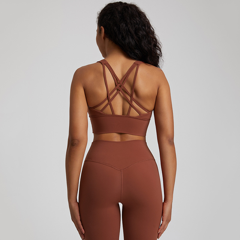  Yoga Vest Shock-Absorbing Tight Quick-Drying Fitness Bra SKL-LQ4027
