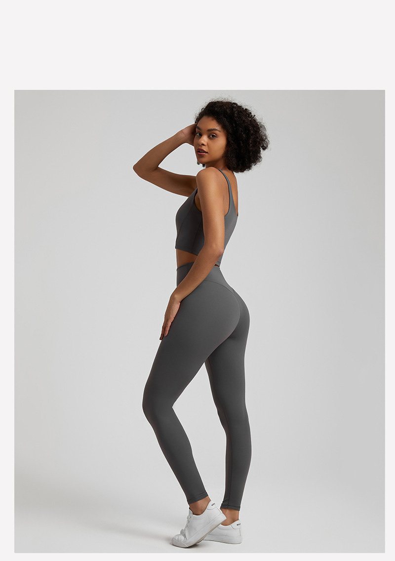 High-waisted Leggings Hip-lifting Running Fitness Pants SKL-LQ4033