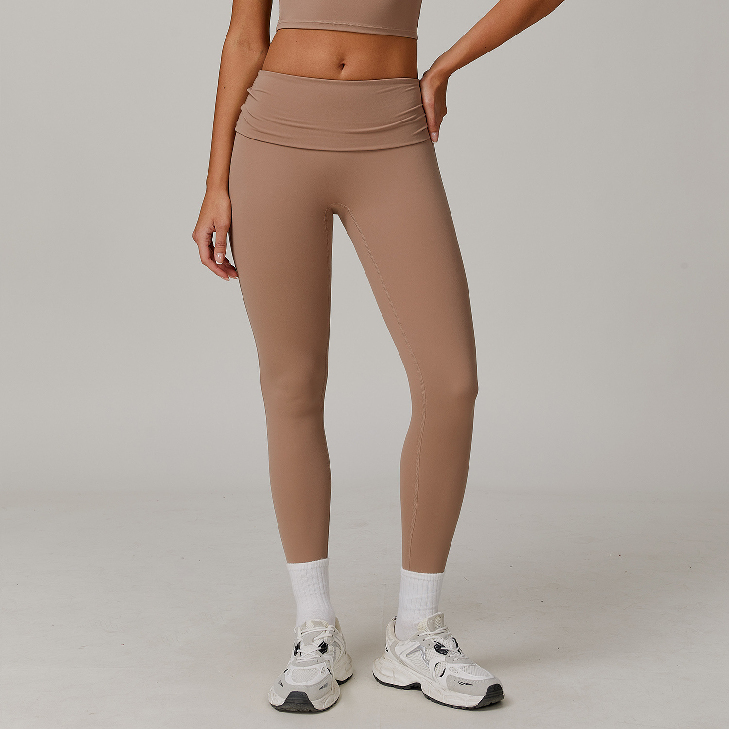 Flipped High-Waist Yoga Leggings 8998