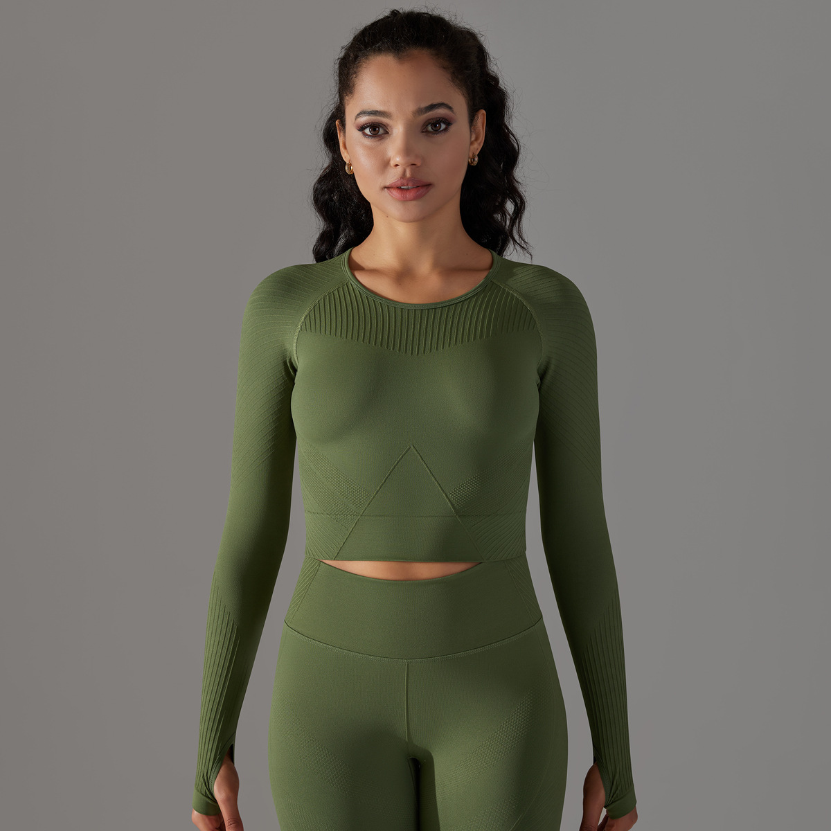  Crewneck Long-Sleeve T-Shirt Running Sports Top 6623