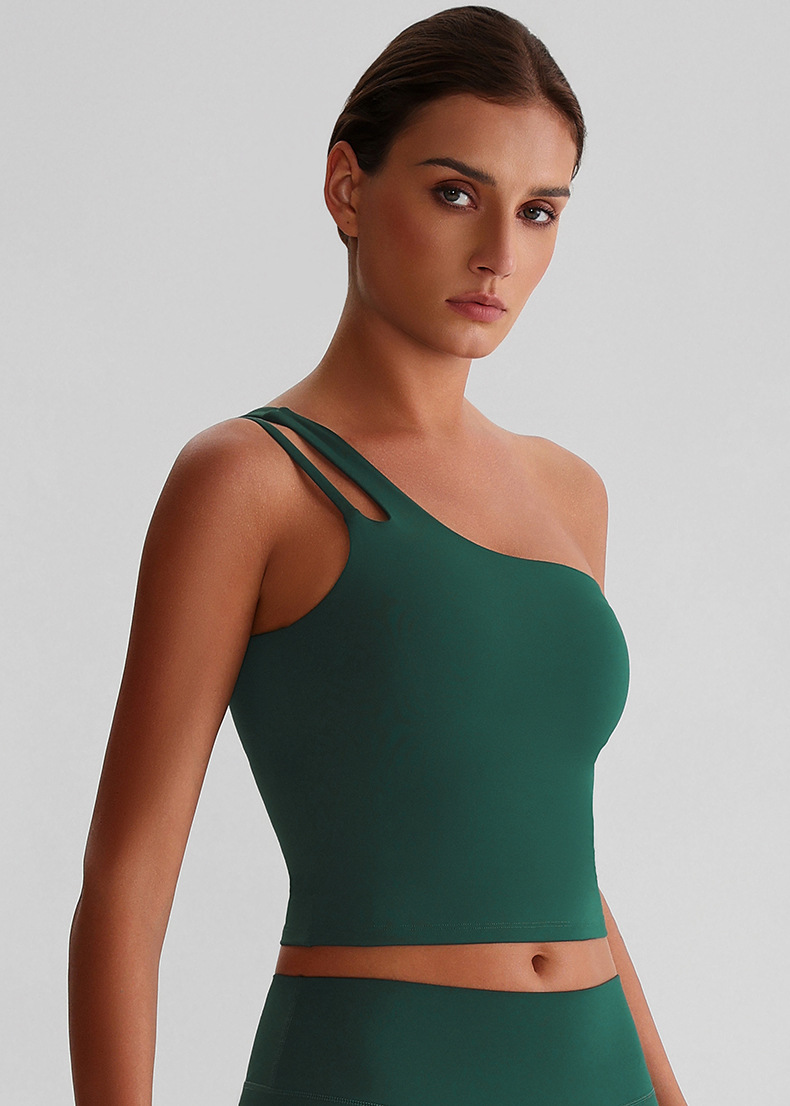 Off-the-shoulder Yoga Bra Running Fitness Vest SKL-LQ8029