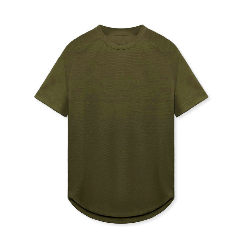 Men's Mesh Breathable Quick - Dry Sports Short - Sleeved Shirts 23-TX218