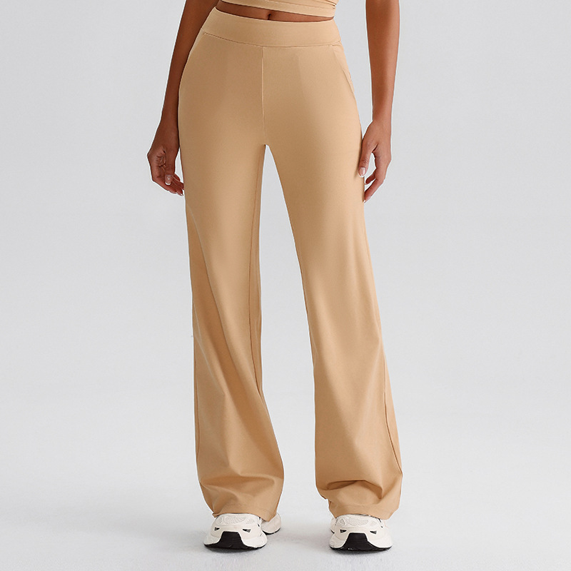 Side-pocket Leggings Flared Wide-leg Sports Yoga Pants SKL-LQ8027