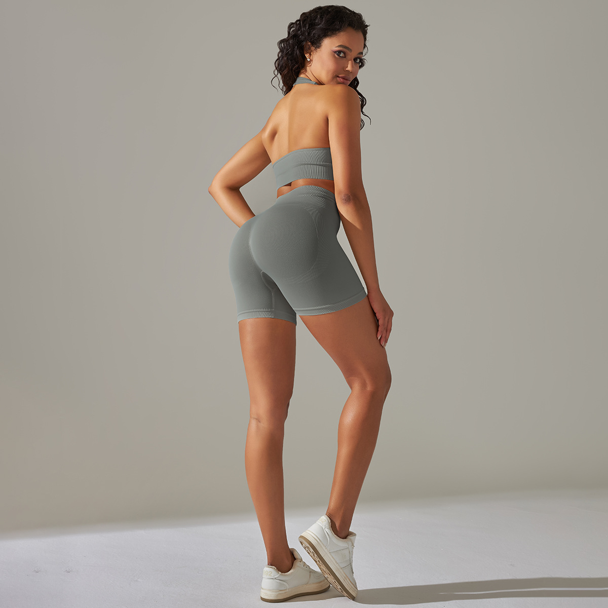  Fitness Backless Sports Bra Set 6610