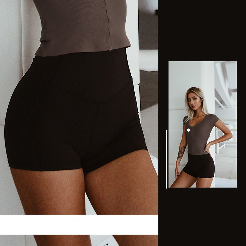 High - Waisted Capri Pants for Pilates Training SKL-FNK6609