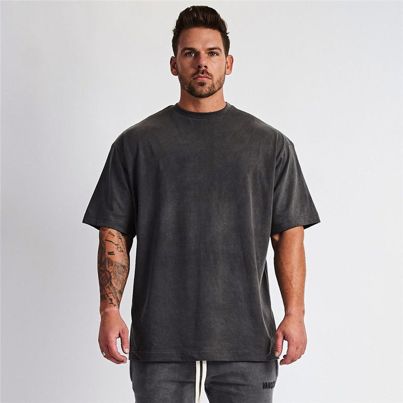 Men's Round Neck Cotton Loose Fit T-Shirt TX38