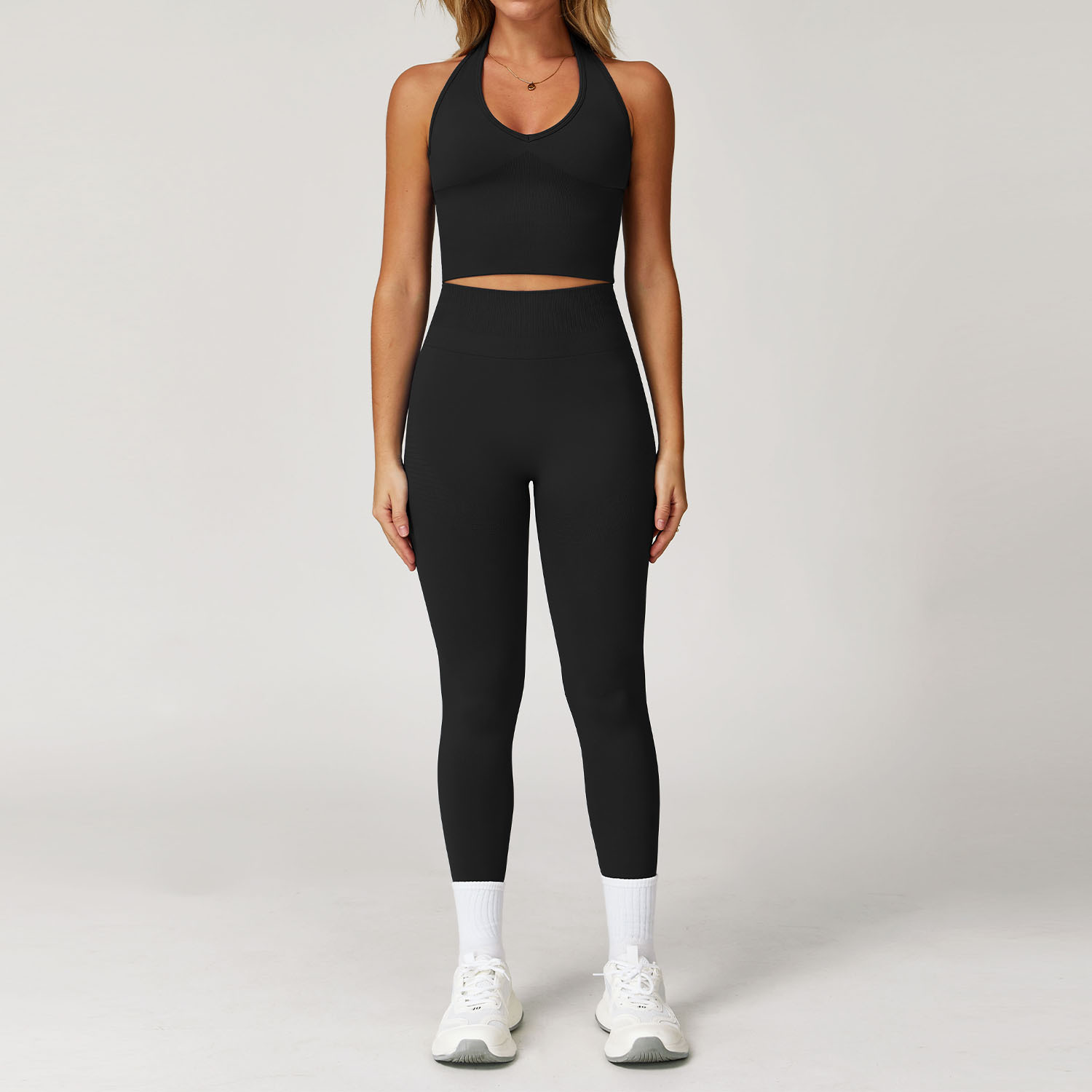  Seamless Bra and Long Pants Yoga Set 7725