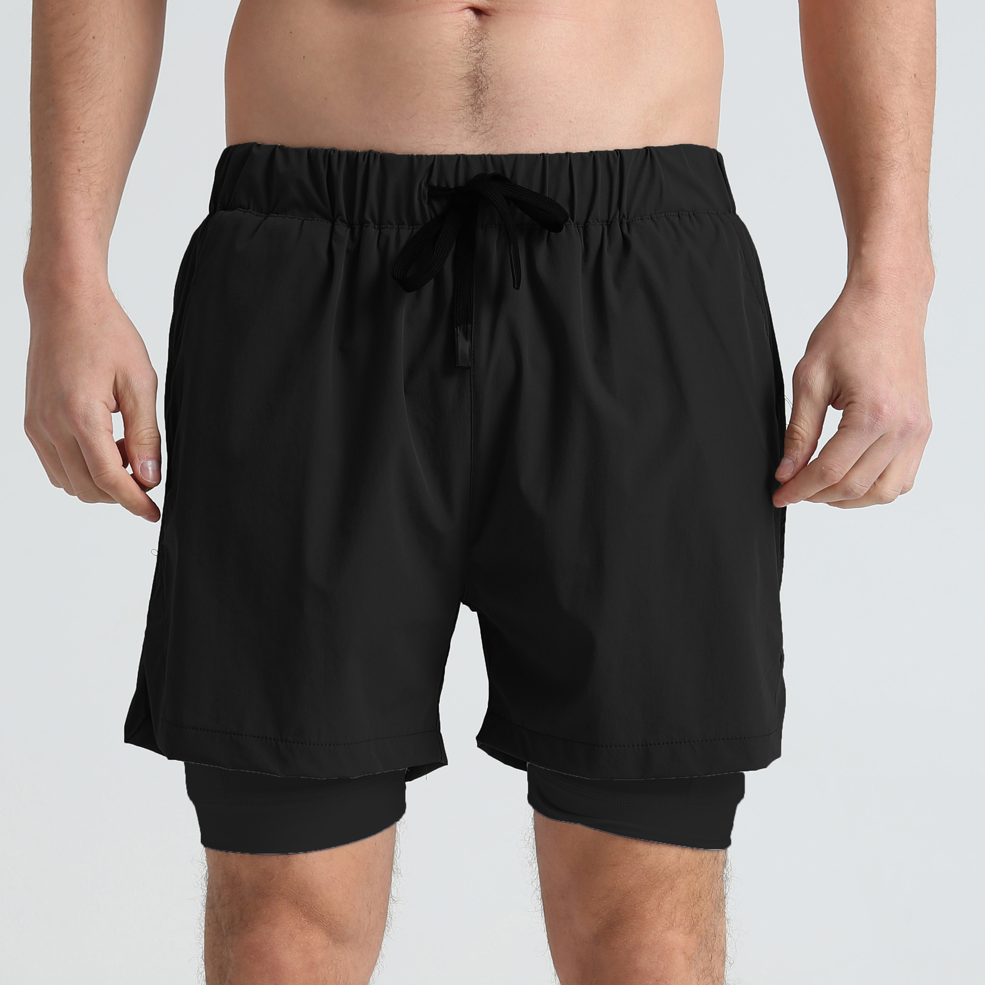  Men's Stretch Quick-Dry Lined Shorts SCDK1