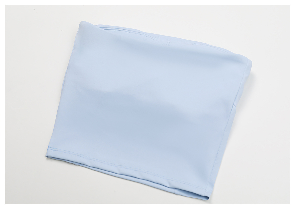 Sunscreen Quick Dry Strapless Yoga Crop Top 2000