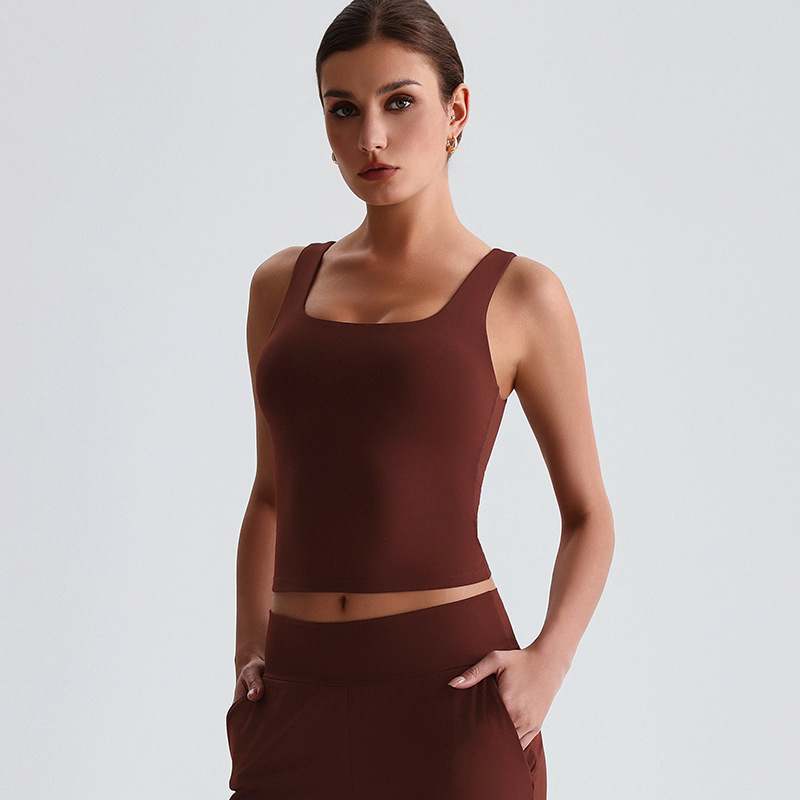 Vest Fitness Beautiful Back Bra Long Suspenders With Chest Pads SKL-LQ8011