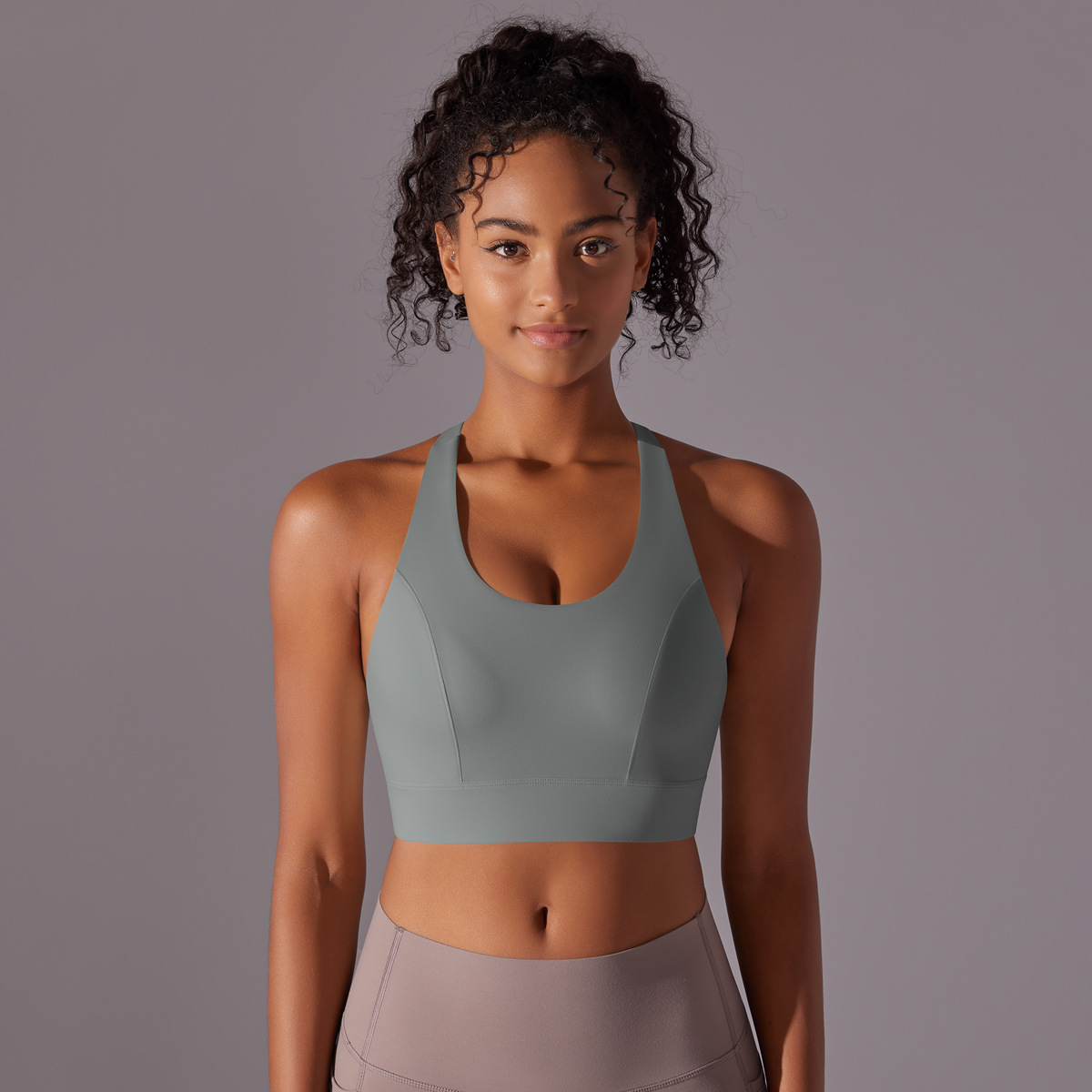 Seamless Back Buckle Shockproof Fitness Vest 7008