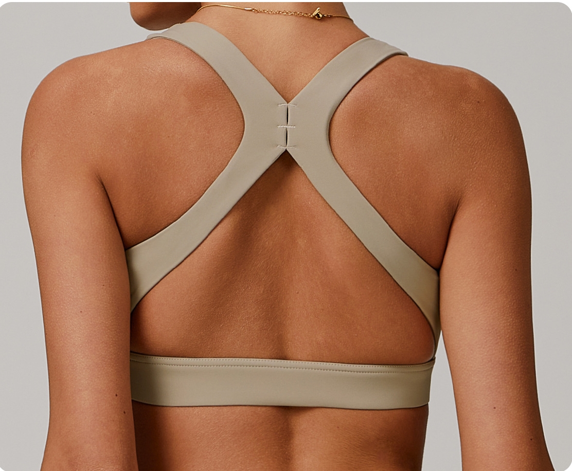 Soft Fabric Classic Cross Back Yoga Bra 3012