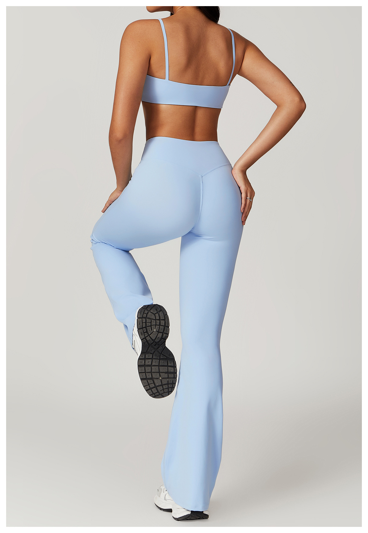 Tight and Quick Dry Flared-Leg Yoga Set 8799