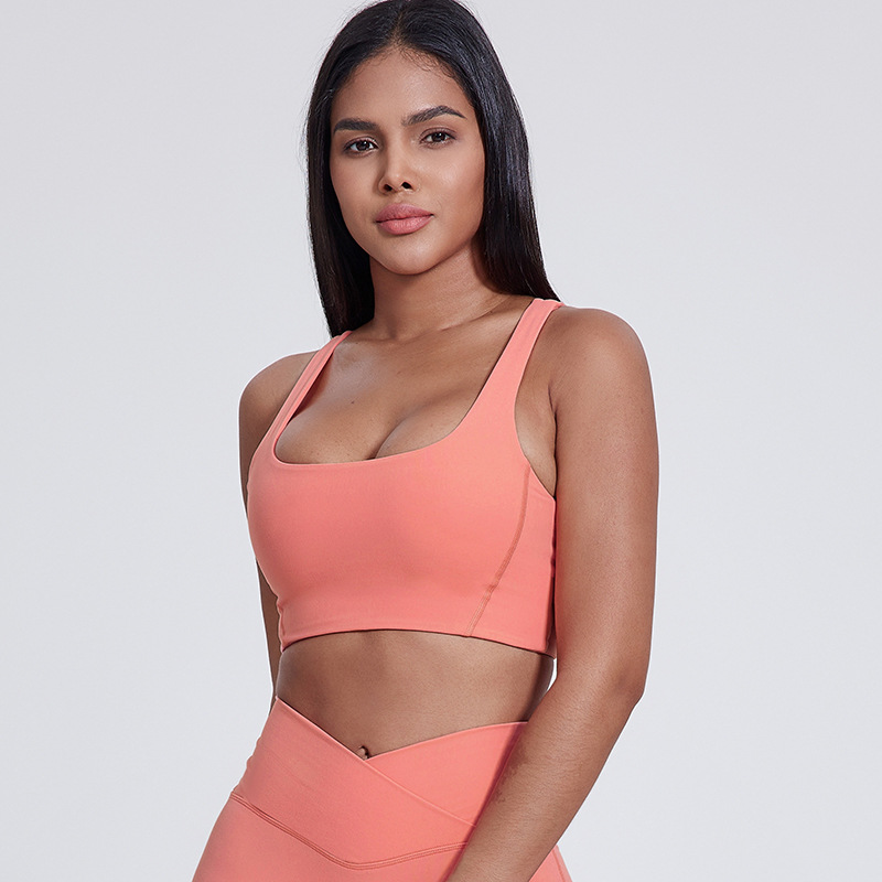 Square - neck I - shaped - back Yoga Fitness Bra SKL-LQ5007