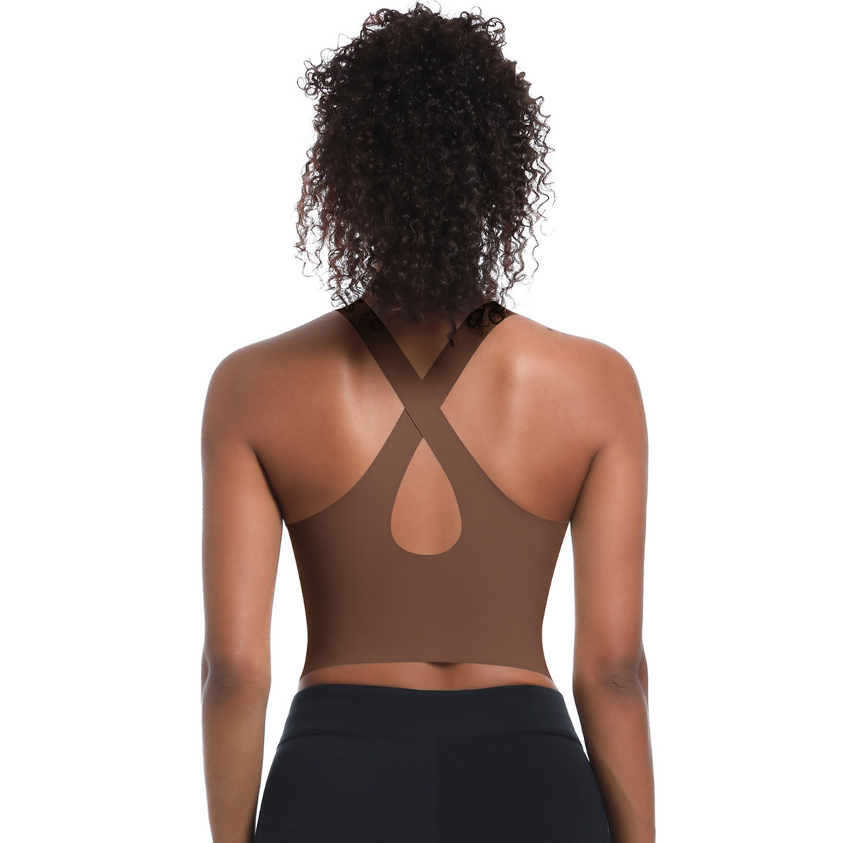  Crisscross Straps Backless Yoga Bra 7079