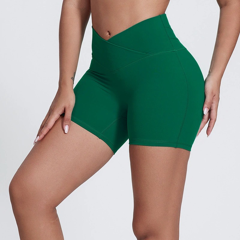 Elastic High-waisted Running Fitness Shorts SKL-LQ5023