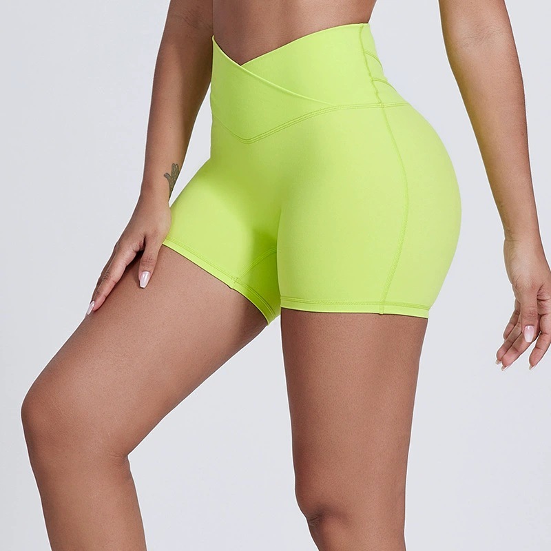Elastic High-waisted Running Fitness Shorts SKL-LQ5023