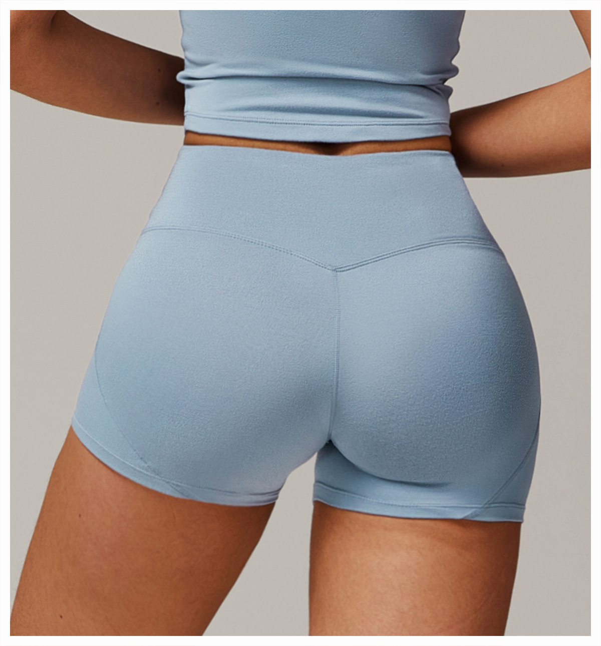 High-waisted Butt-lifting Tight Yoga Shorts 9152