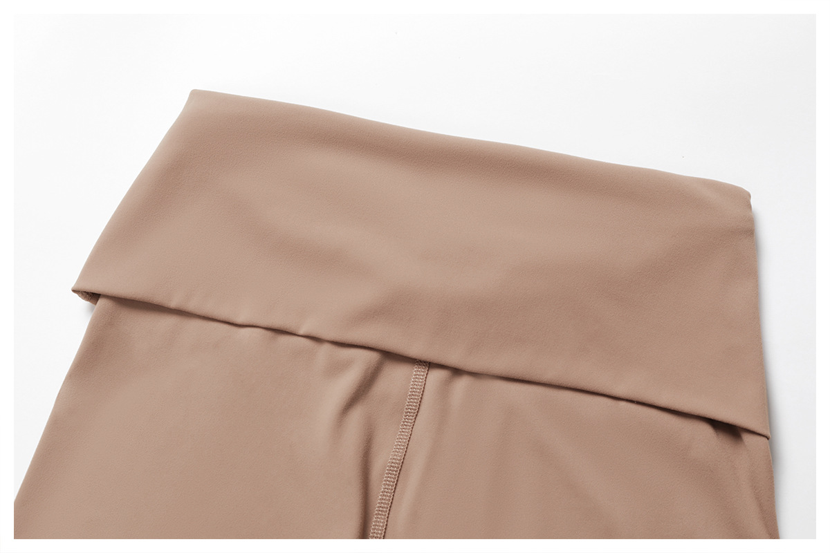 Recycled Waistband Flipping Quick Dry Yoga Shorts 8998