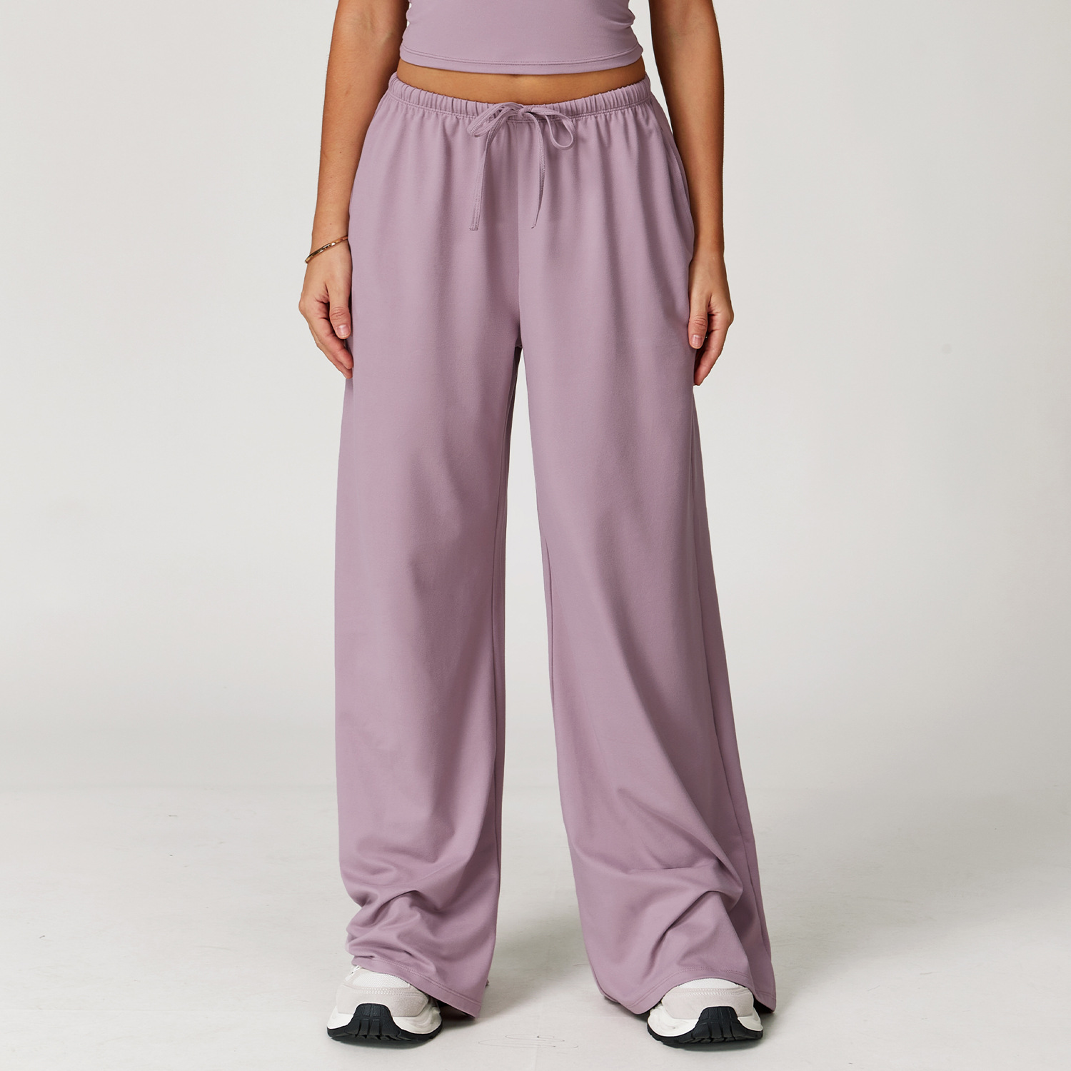 Wide Leg Drawstring Sports Casual Pants 3058