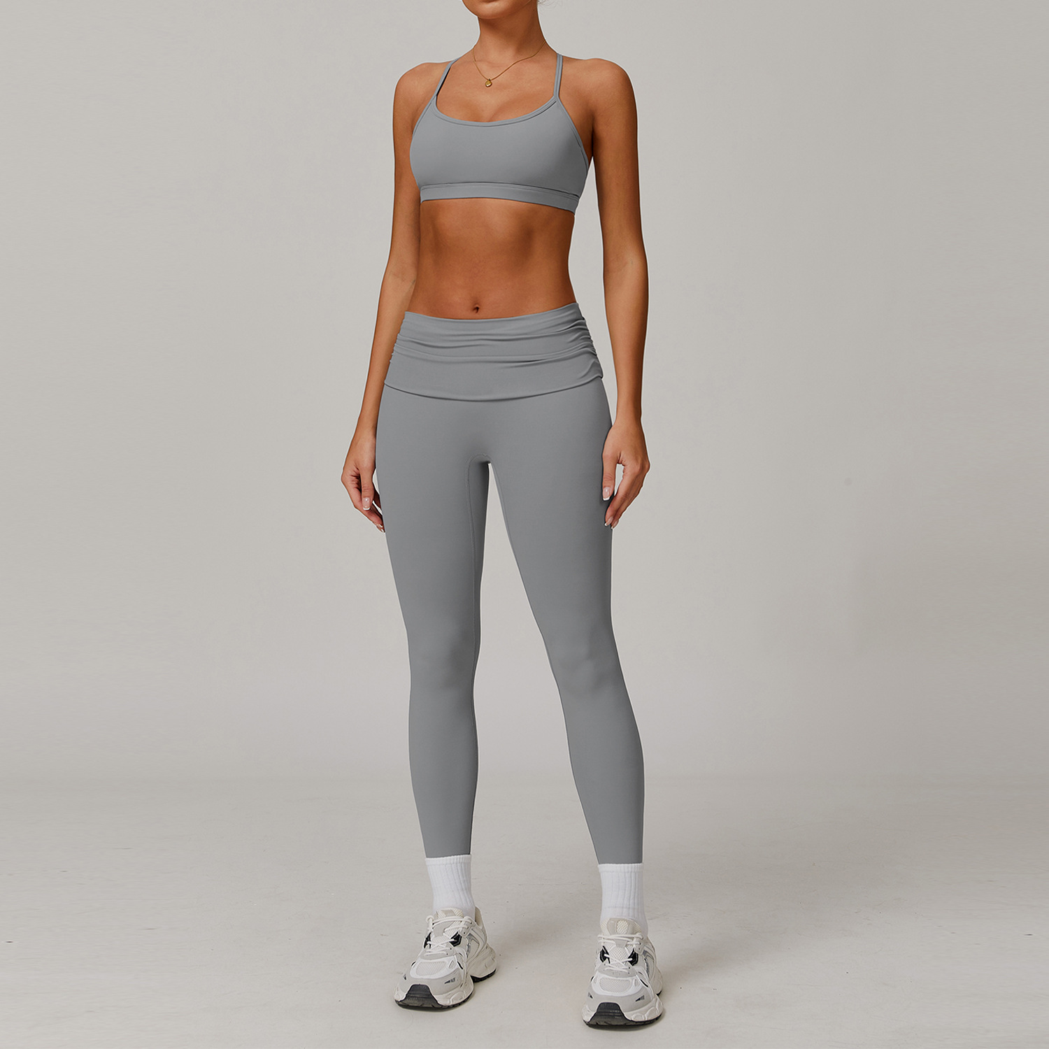  Tight and Quick-Dry Yoga Bra Long Panta Set 8347