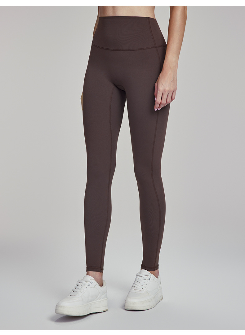 High-Waisted Fleece-Lined Butt-Lifting Yoga Leggings DWPS124107