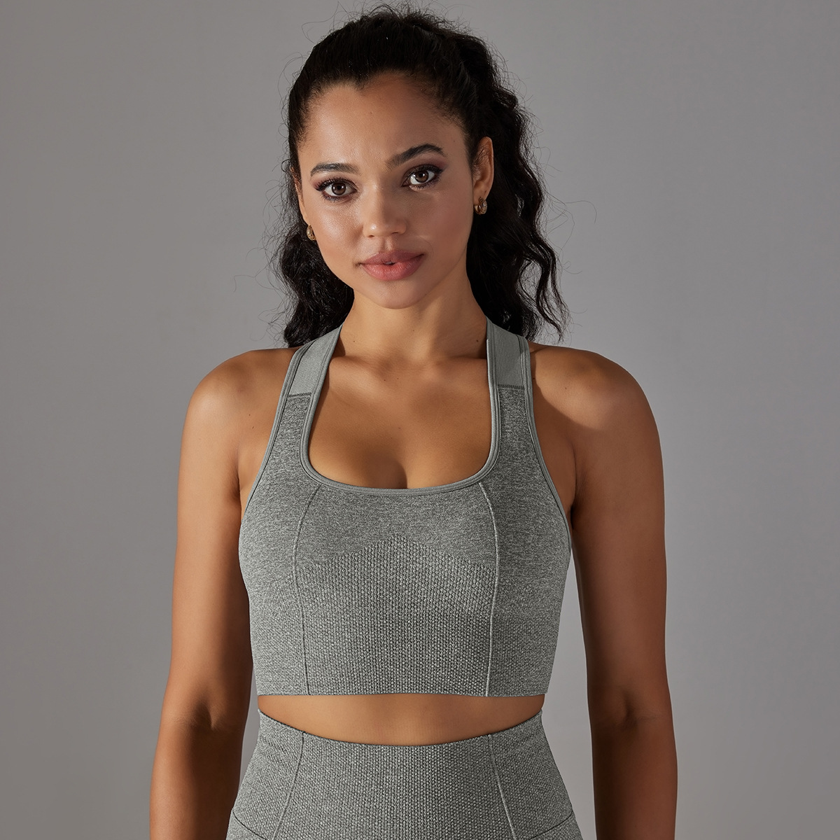  Backless Shockproof Push-Up Sports Bra 6621
