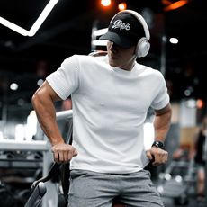 Men's Quick-Dry Stretch Solid Color T-Shirt DX113