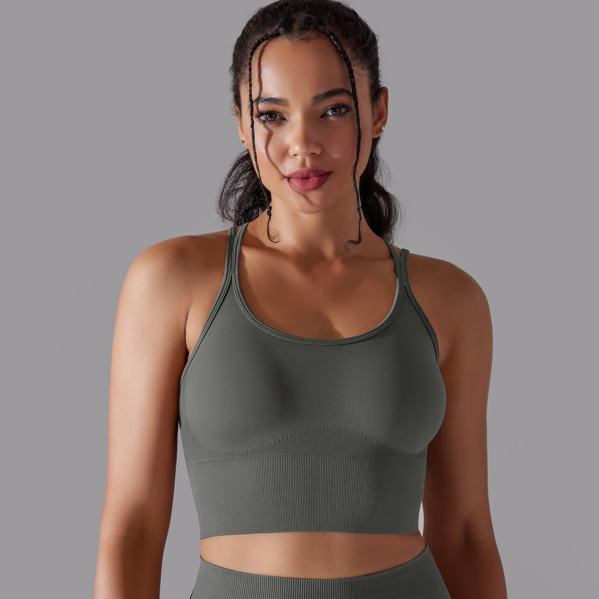  Crisscross Straps Yoga Bra Quick-dry 6632vest