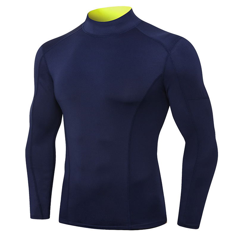 Men's High Elastic Tight & Quick Dry Long Sleeve Tops 01506