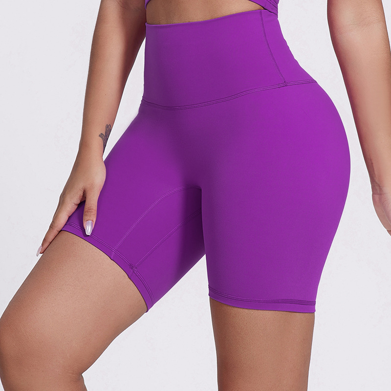 High-waisted Three-quarter Pants Seamless Slimming Fitness Shorts SKL-LQ5039
