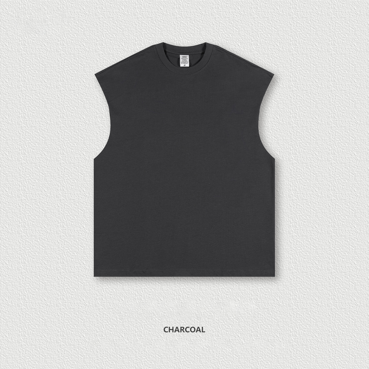  Earth Tone Street Loose Sleeveless Tank Top BES1501