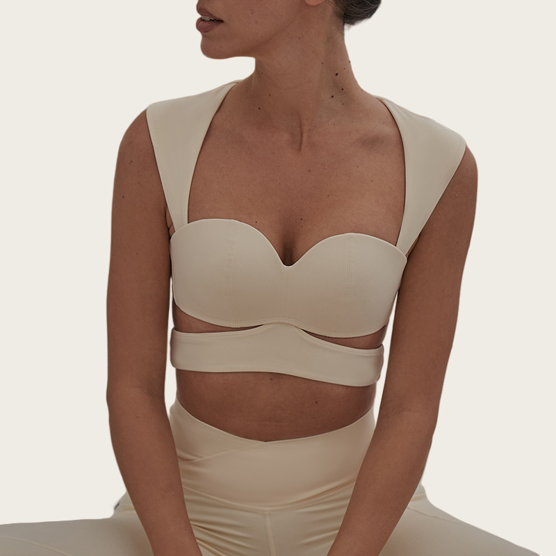  Strap Yoga Vest Slimming and Flattering Bra Running and Fitness Wear SKL-FNK2309