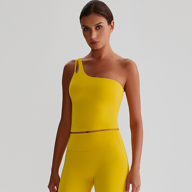 Off-the-shoulder Yoga Bra Running Fitness Vest SKL-LQ8029