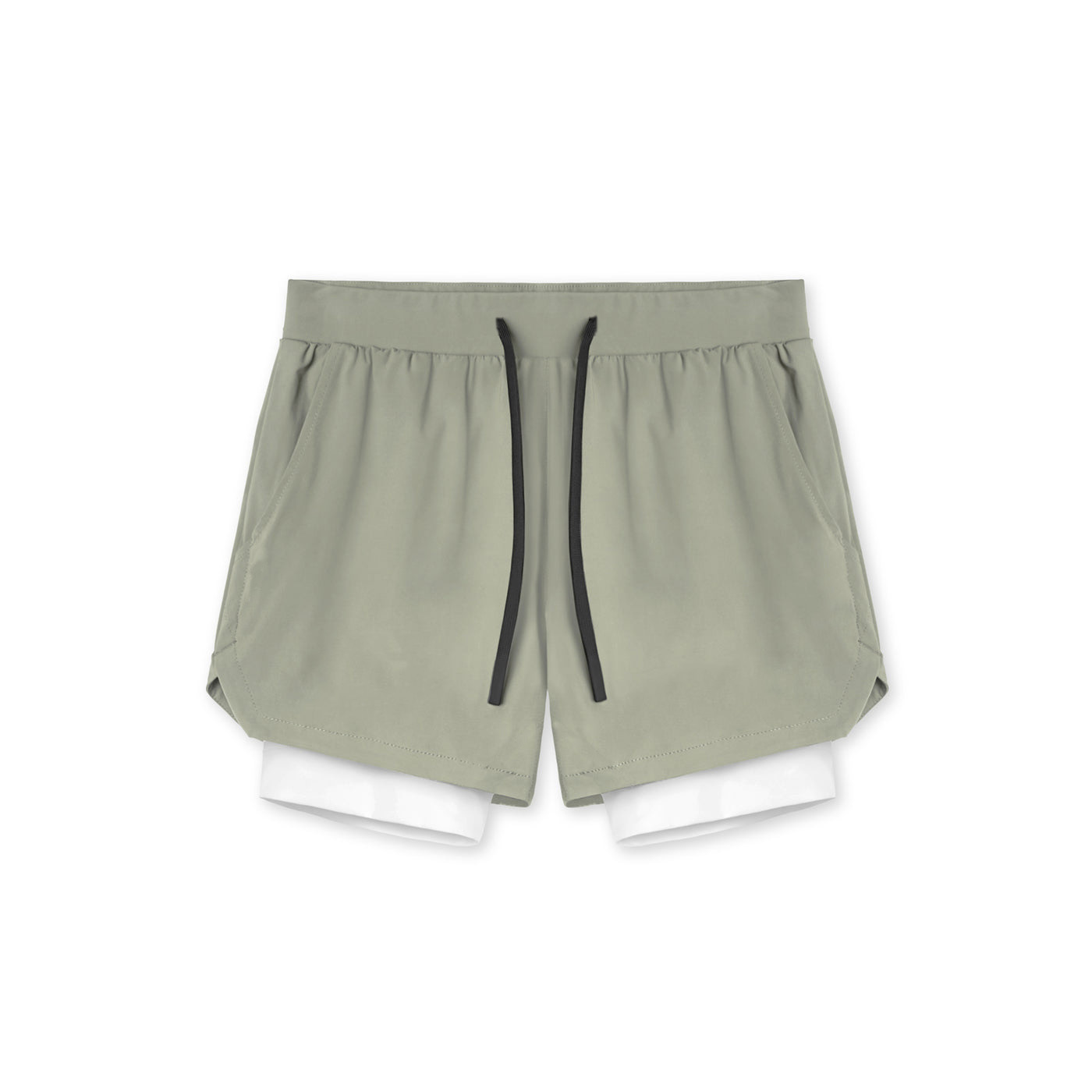 Men's Double-Layer Elastic Quick-Dry Sports Shorts SCDK1