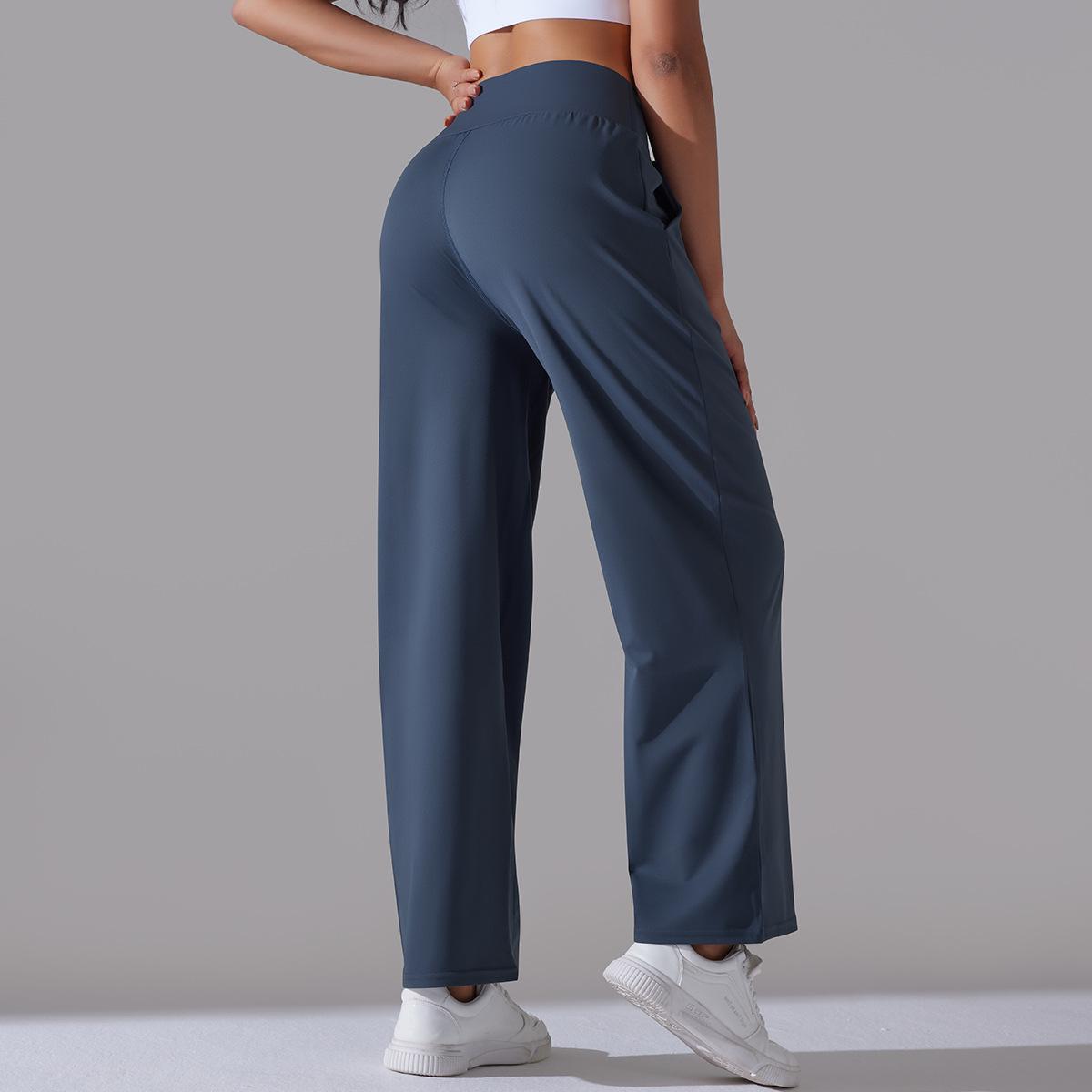 High-waisted Yoga Sports Wide-leg Pants 6639