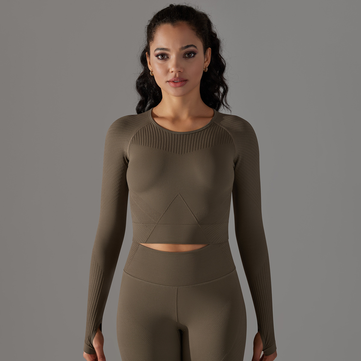  Crewneck Long-Sleeve T-Shirt Running Sports Top 6623
