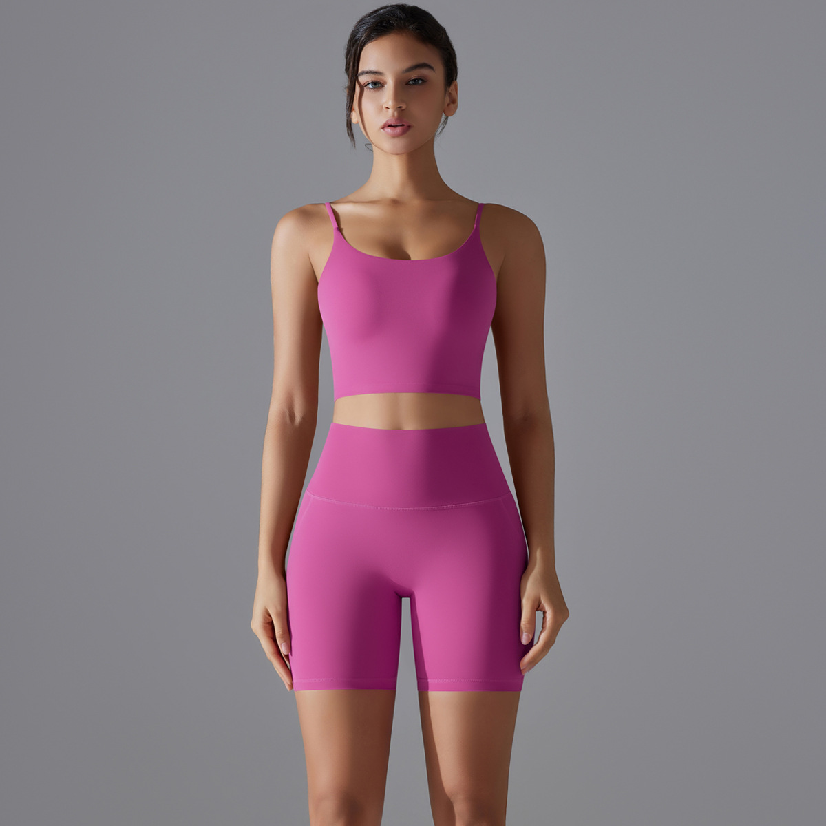  Hip-Lifting Tight Shorts Bra Set 7003