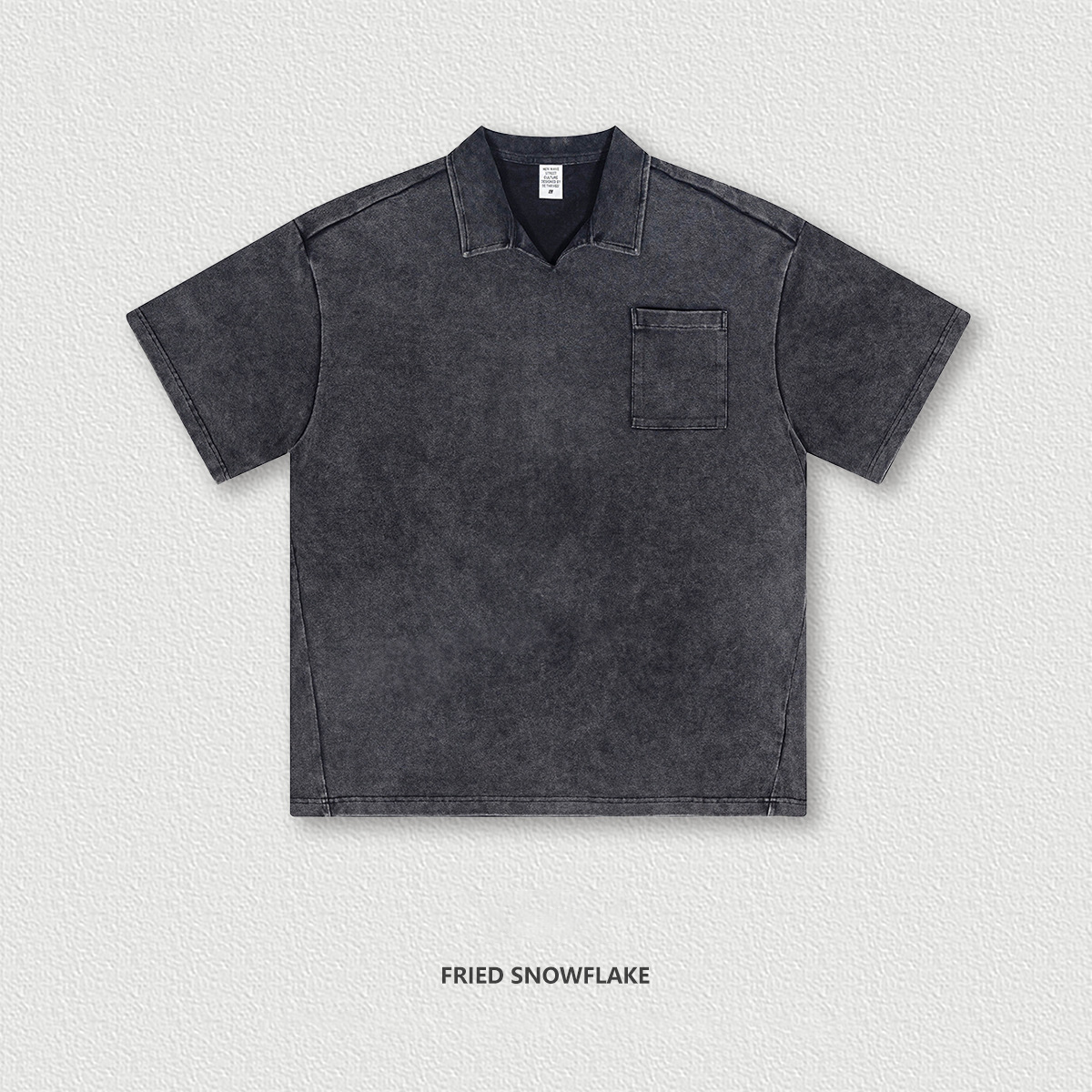  Spring Summer Washed Polo Short Sleeve BES1996