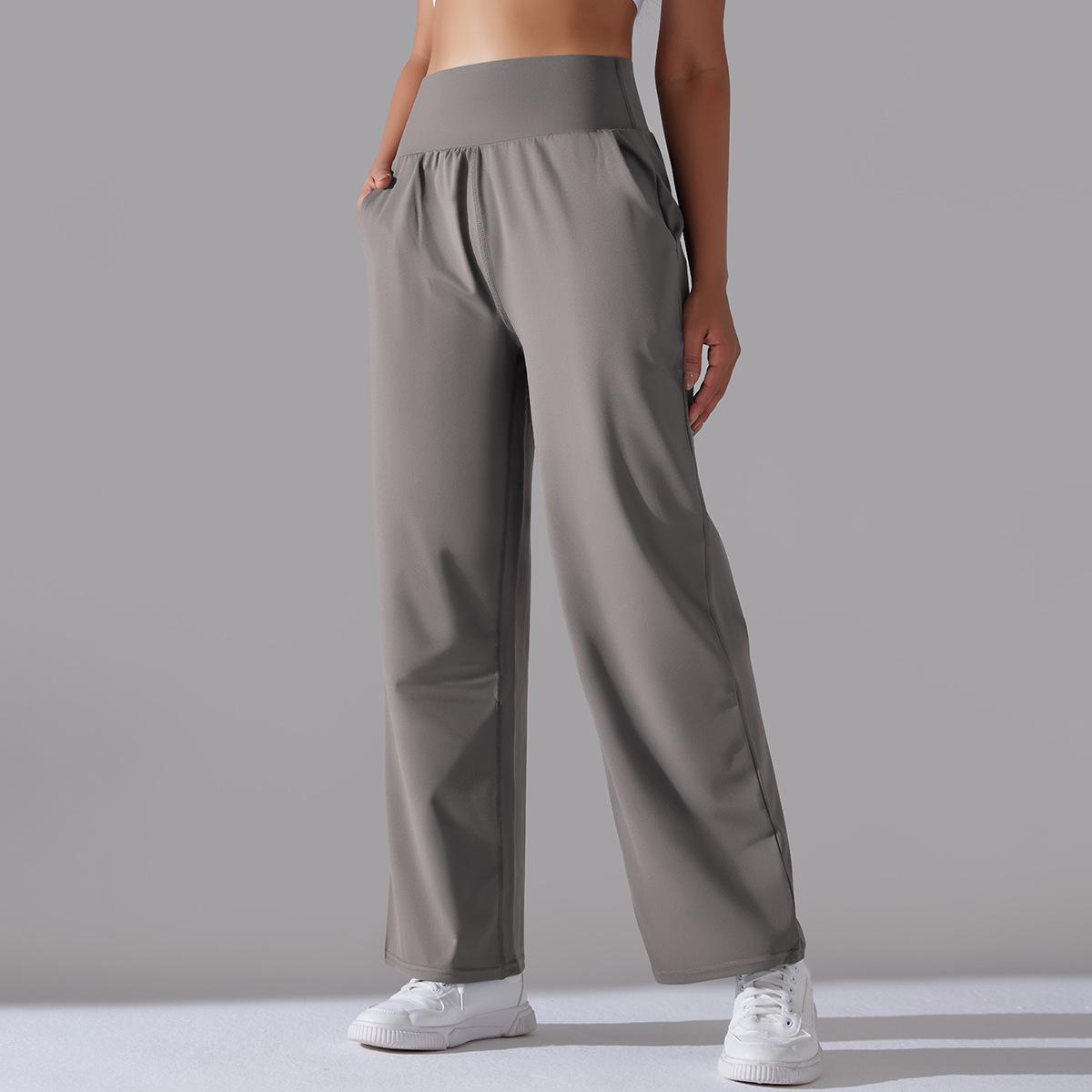 High-waisted Yoga Sports Wide-leg Pants 6639