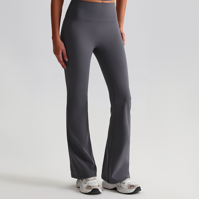 Wide-leg Flared Leggings Tight Nude Hip-lifting Yoga Pants SKL-LQ2189