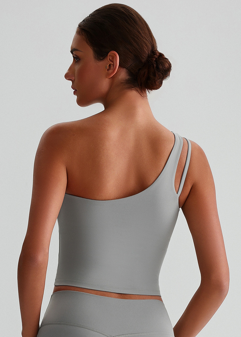 Off-the-shoulder Yoga Bra Running Fitness Vest SKL-LQ8029
