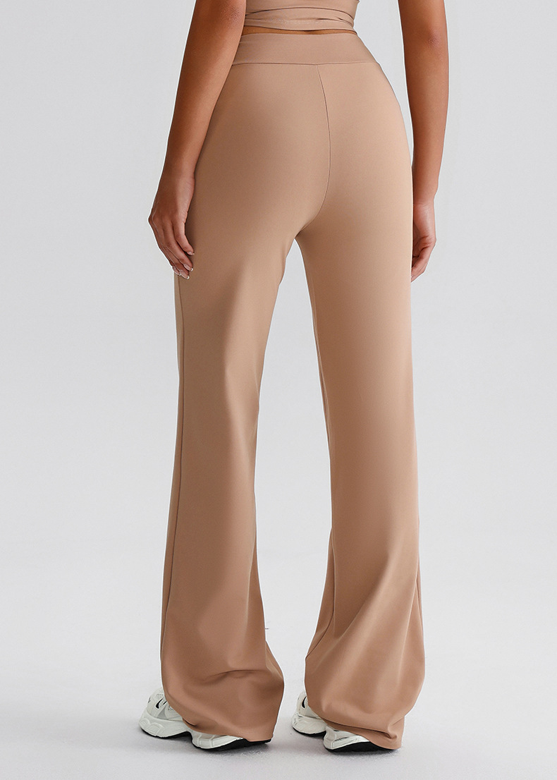 Side-pocket Leggings Flared Wide-leg Sports Yoga Pants SKL-LQ8027