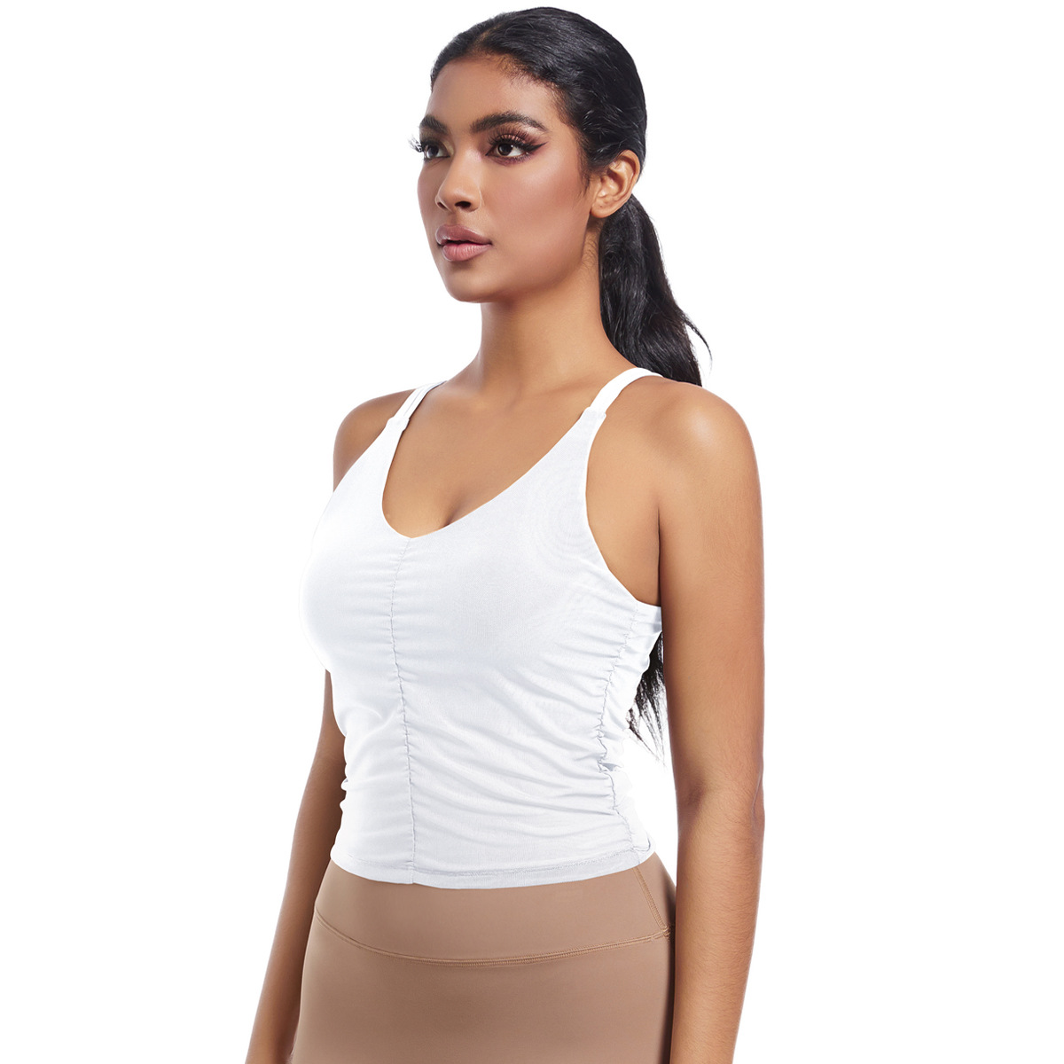  Backless Yoga Wear Quick-dry Sleeveless Vest 7075