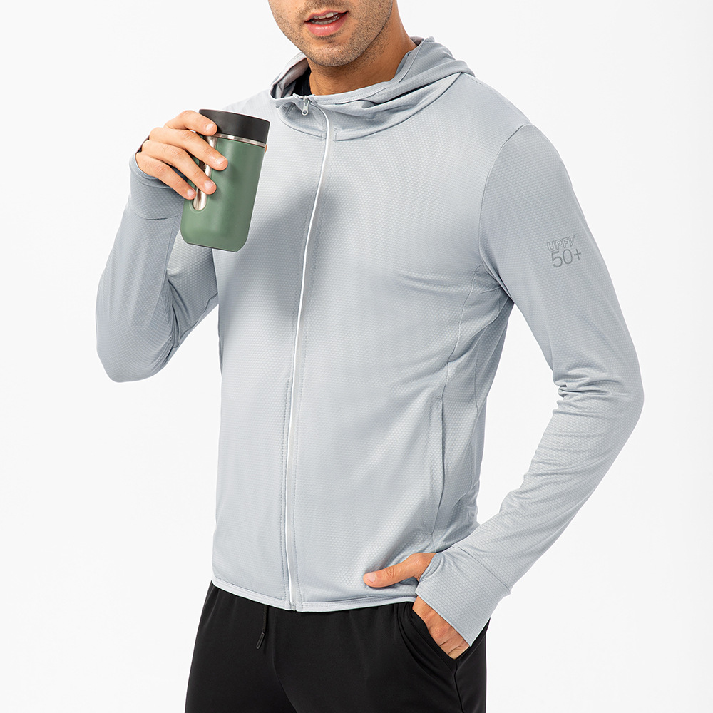 Men's Breathable Long Sleeve Sun Protective Clothing Jacket 15011