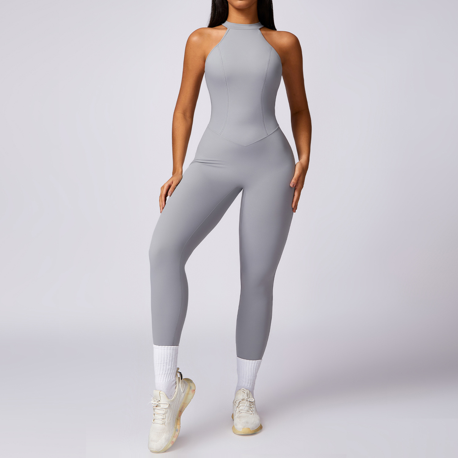 Butt Lifting and Back Shaping Quick Dry One Piece Yoga Suit 8602